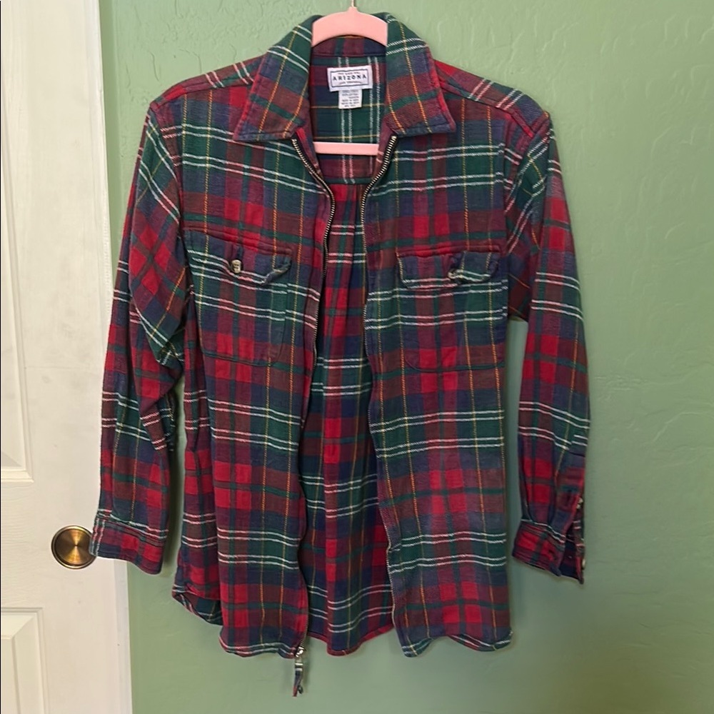 Arizona Jean Company plaid flannel jacket